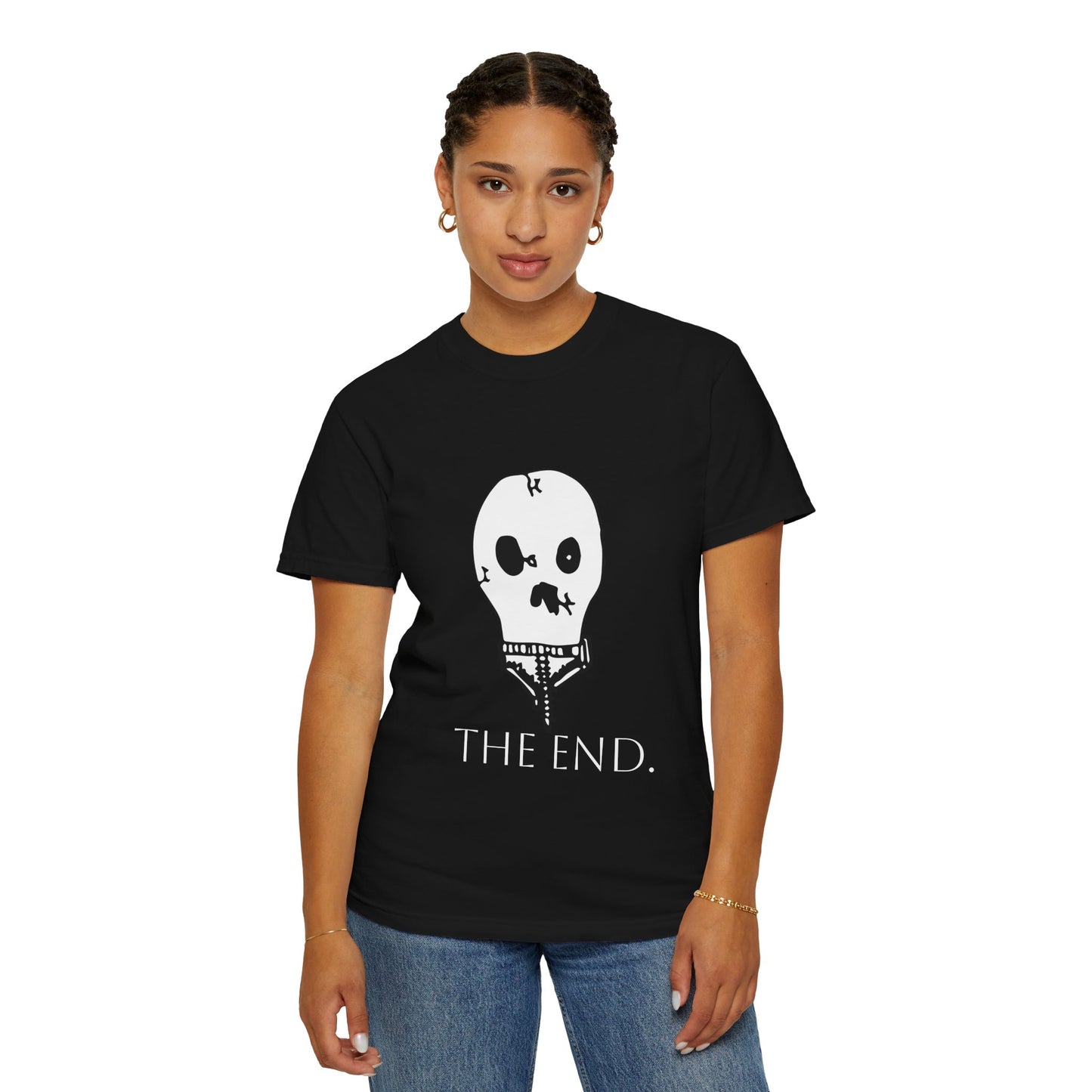 Nith OE Unisex Garment-Dyed T-shirt WITHERED SKELLY THE END