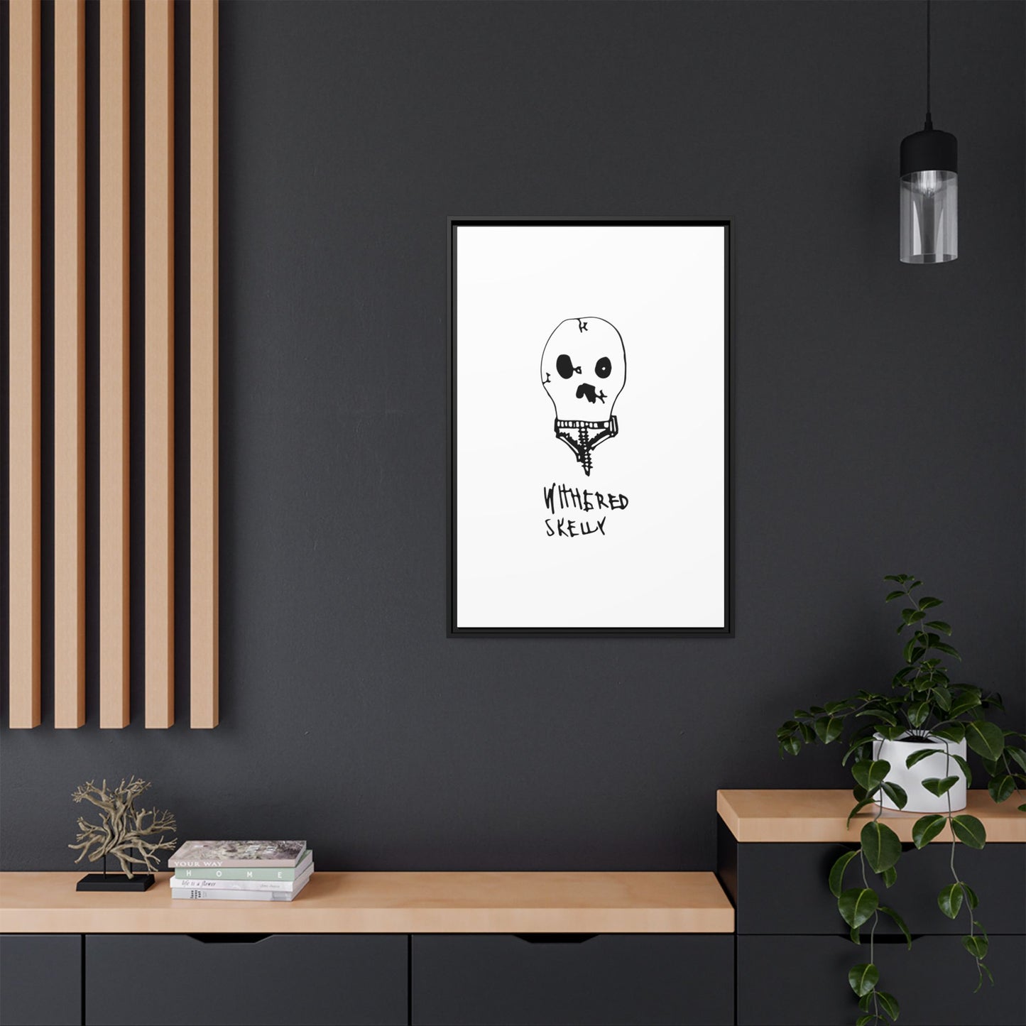 Nith OE Matte Canvas, Framed WITHERED SKELLY