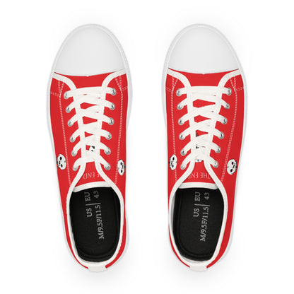 Nith OE Men's Low Top Sneakers Red WITHERED SKELLY