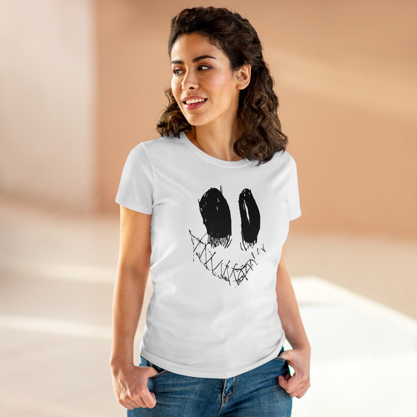 Nith OE Women's Midweight Cotton Tee SMILE