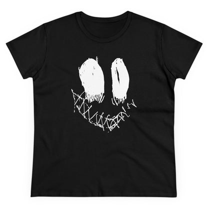 Nith OE Women's Midweight Cotton Tee Inverted SMILE