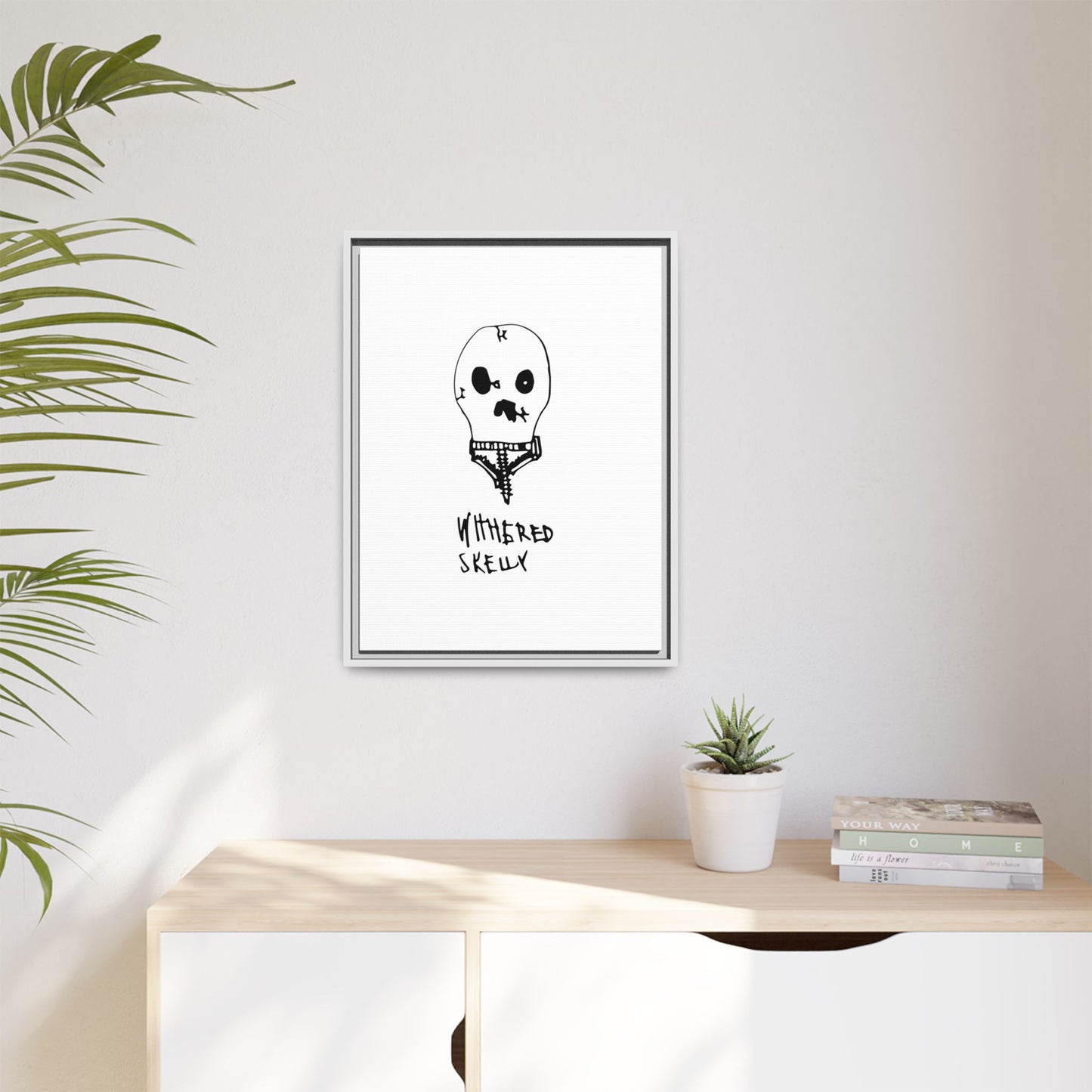 Nith OE Matte Canvas, Framed WITHERED SKELLY