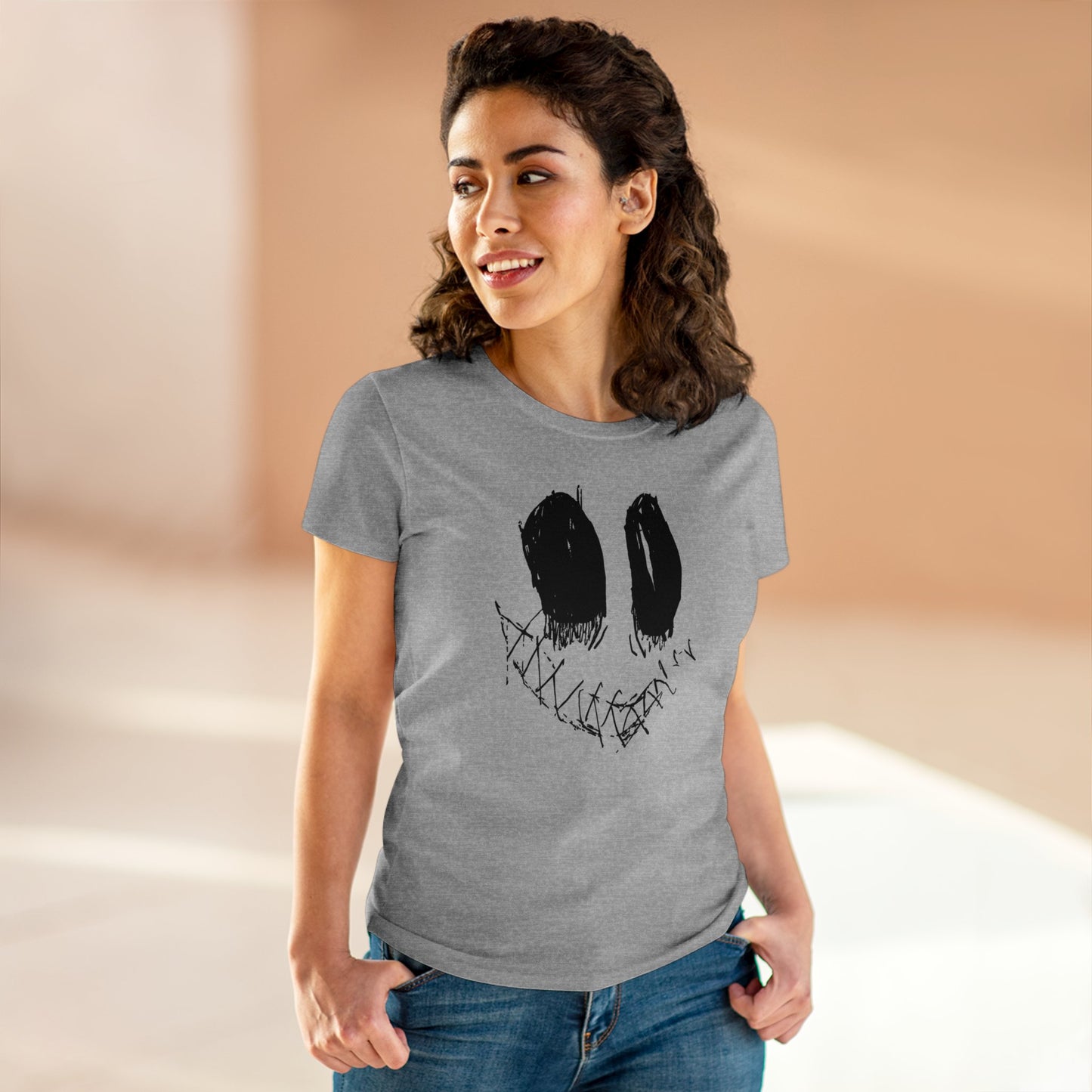 Nith OE Women's Midweight Cotton Tee SMILE