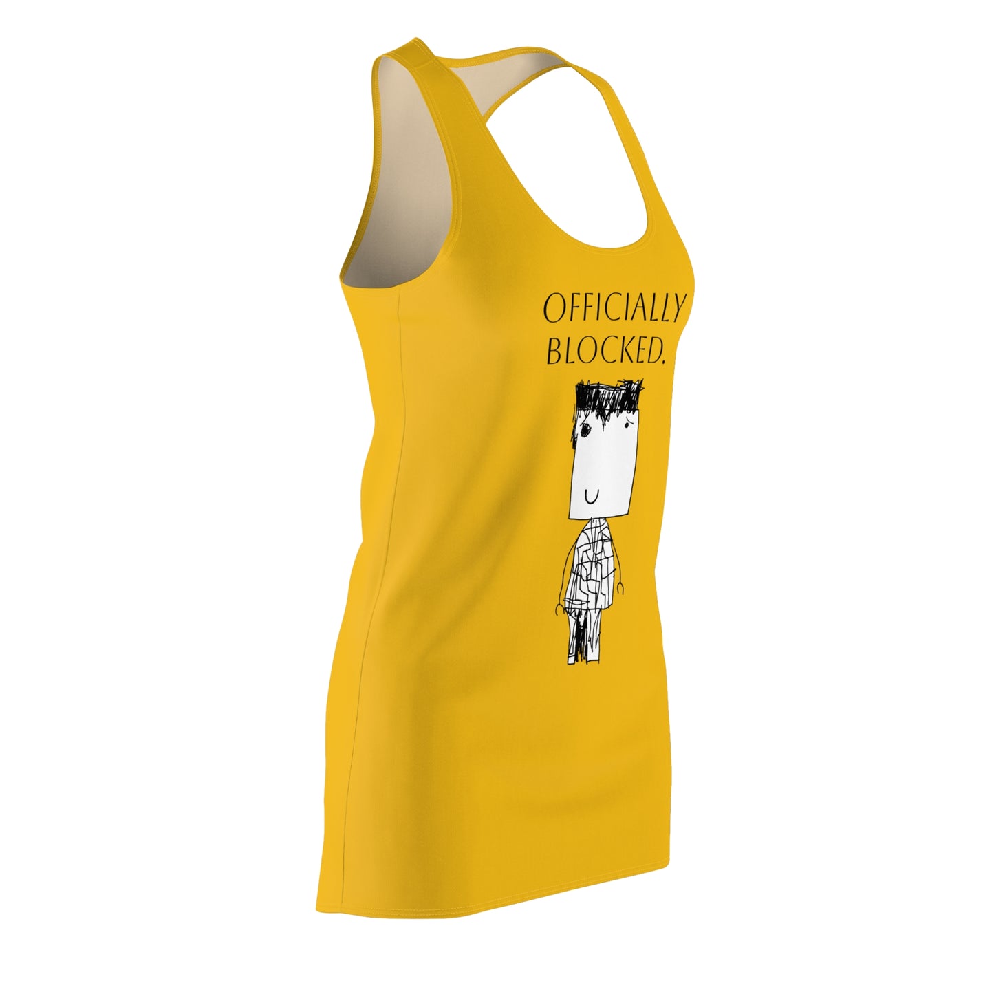 Nith OE Women's Racerback Dress Yellow BLOCKHEAD