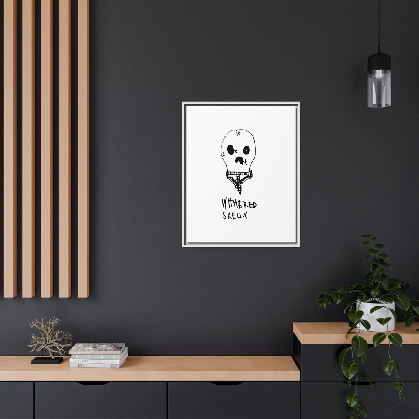 Nith OE Matte Canvas, Framed WITHERED SKELLY