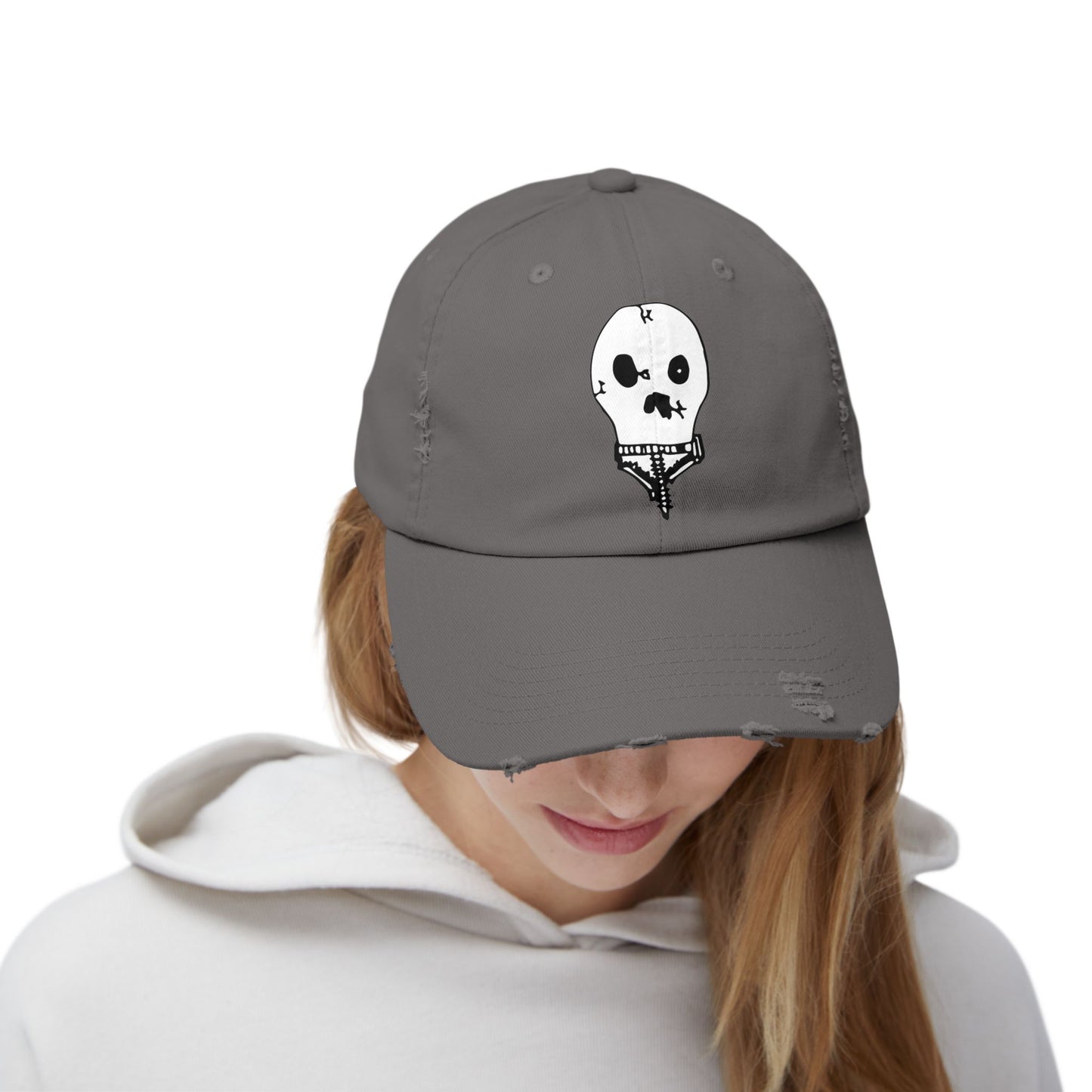 Nith OE Unisex Distressed Cap WITHERED SKELLY