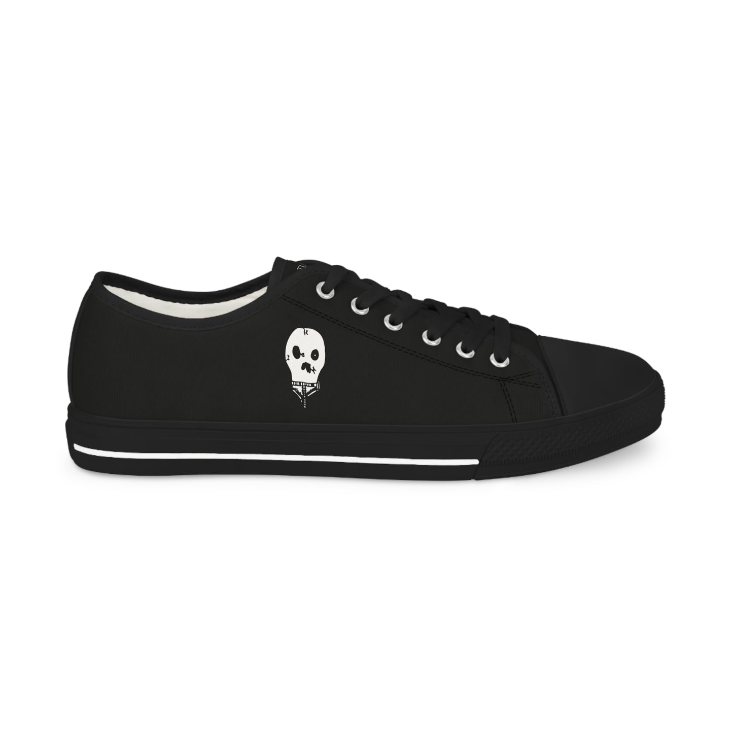 Nith OE Men's Low Top Sneakers Black WITHERED SKELLY