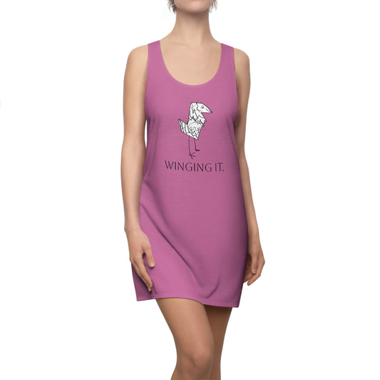 Nith OE Women's Racerback Dress Pink BIRD