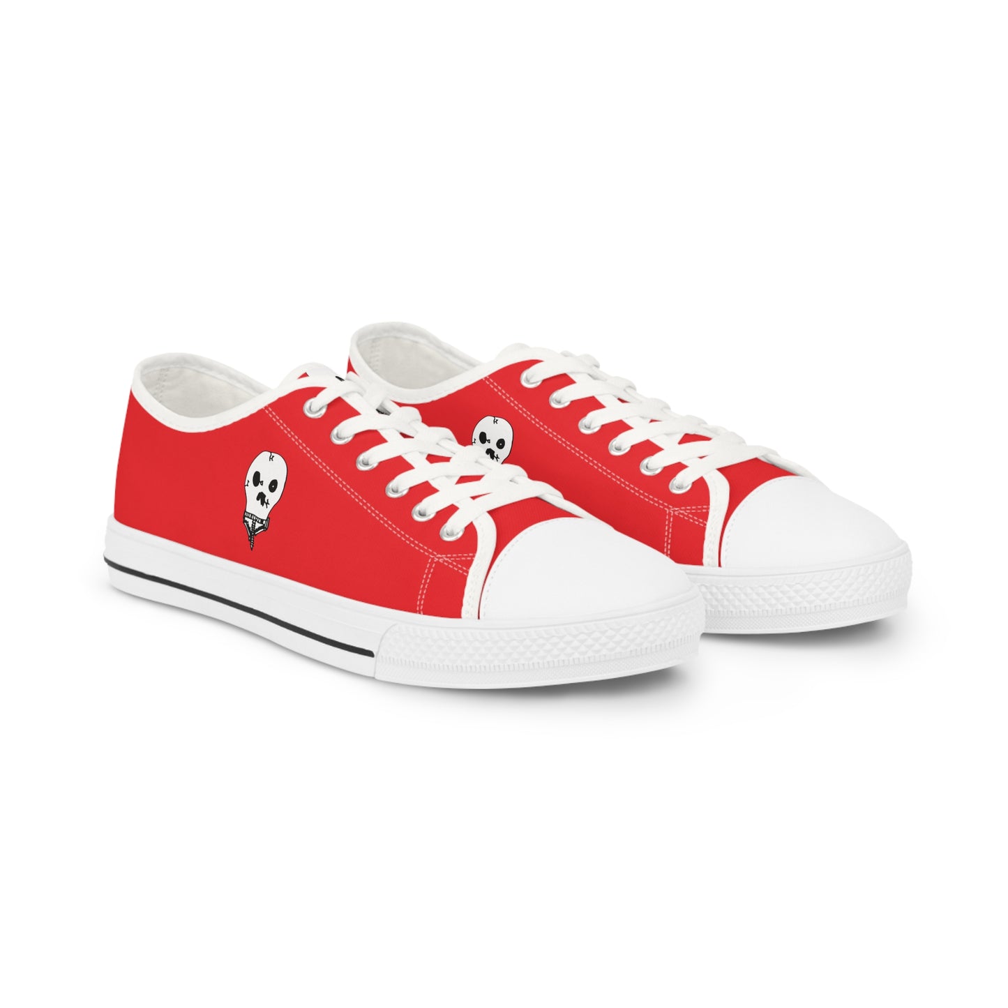 Nith OE Men's Low Top Sneakers Red WITHERED SKELLY