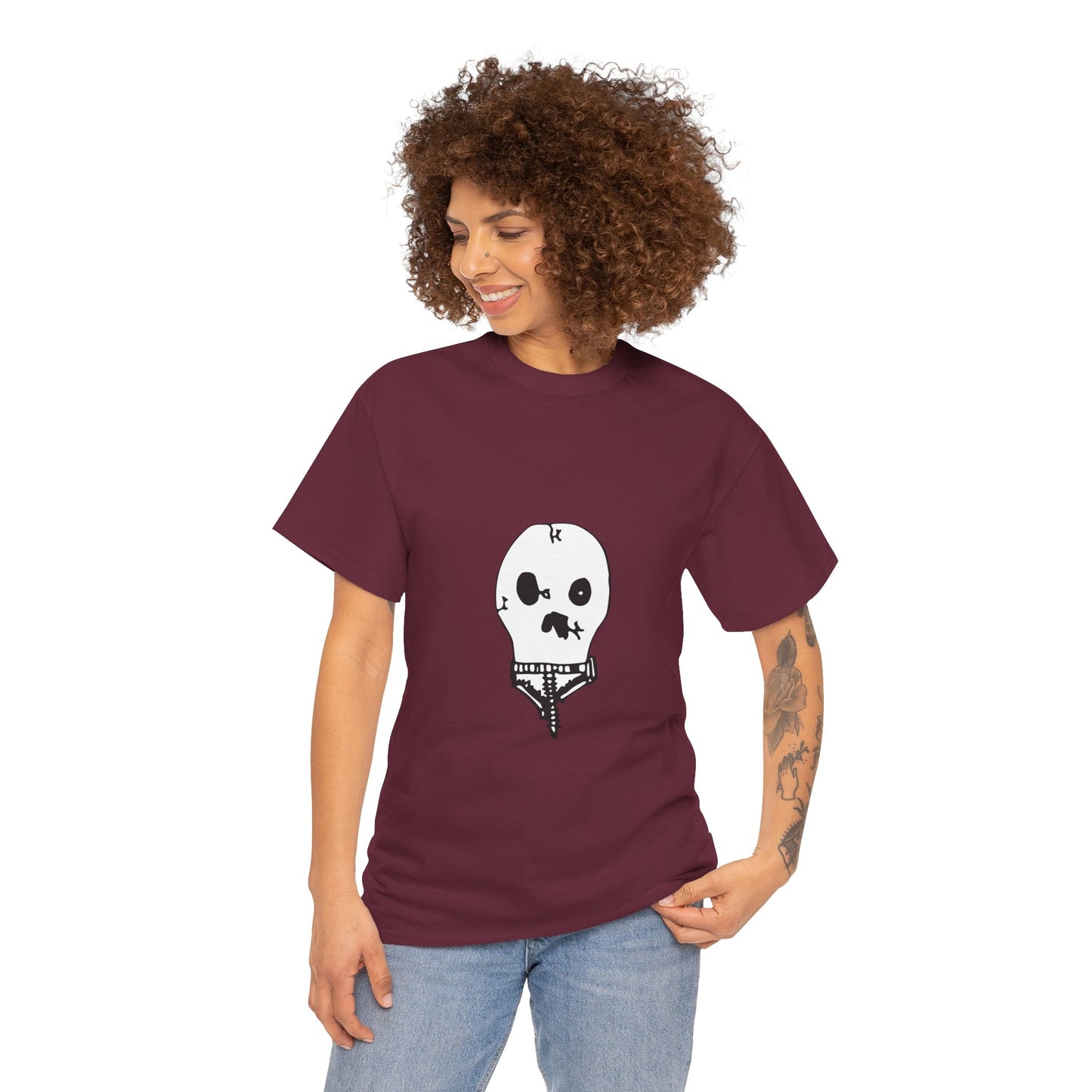 Nith OE Unisex Heavy Cotton Tee WITHERED SKELLY