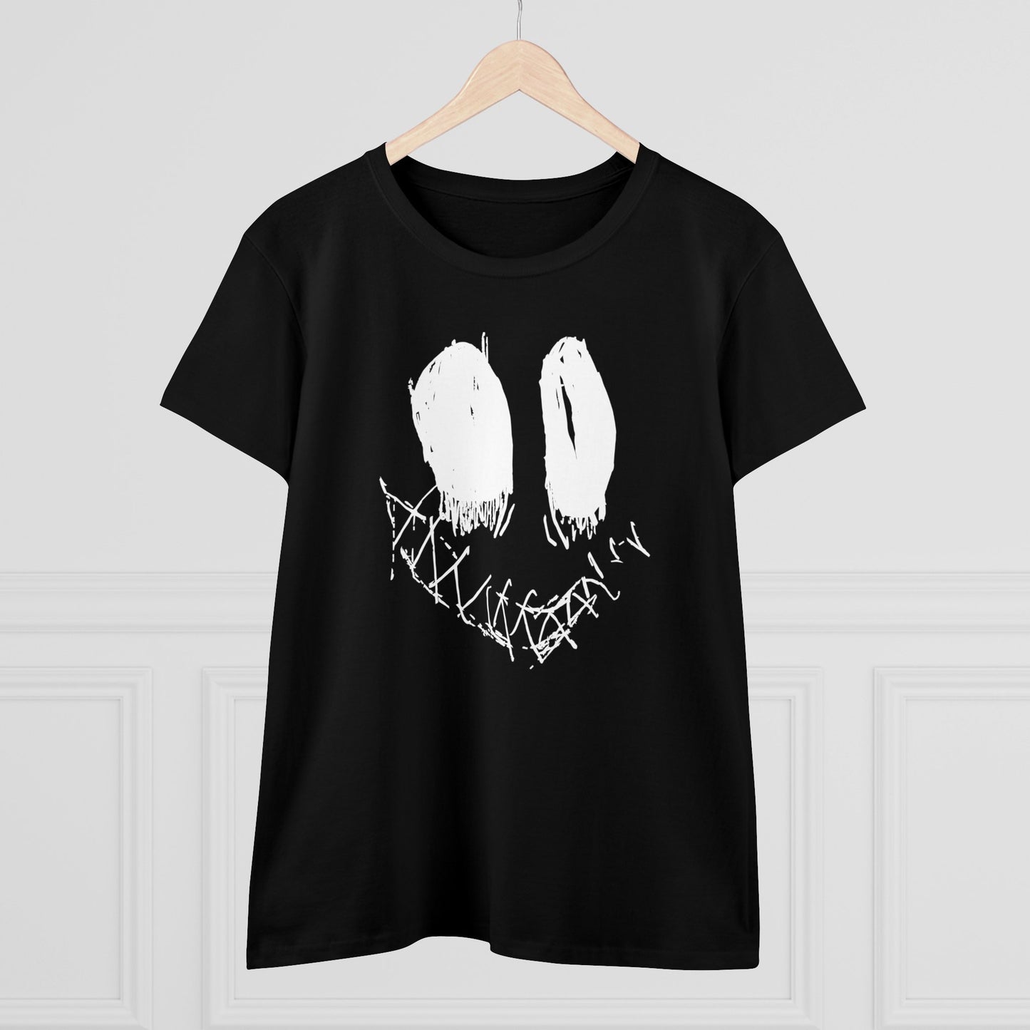 Nith OE Women's Midweight Cotton Tee Inverted SMILE