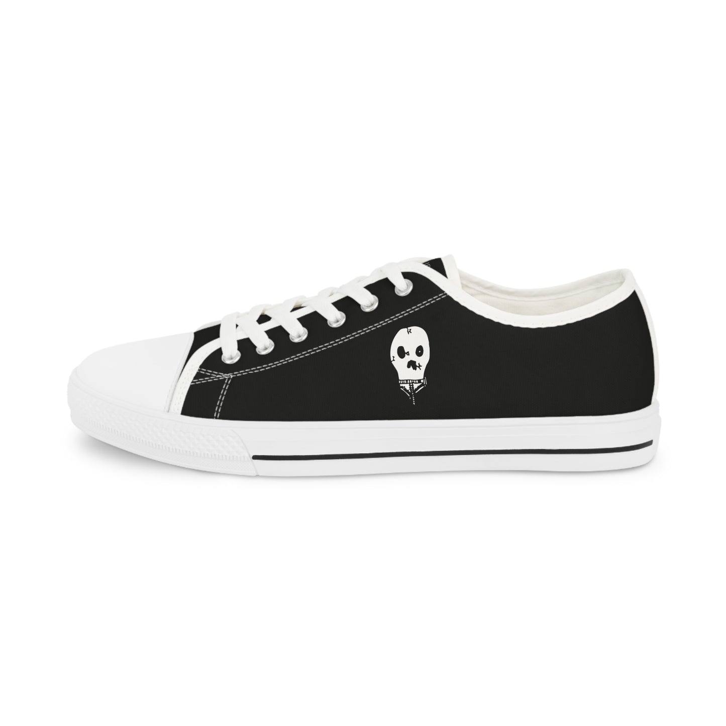 Nith OE Men's Low Top Sneakers Black WITHERED SKELLY