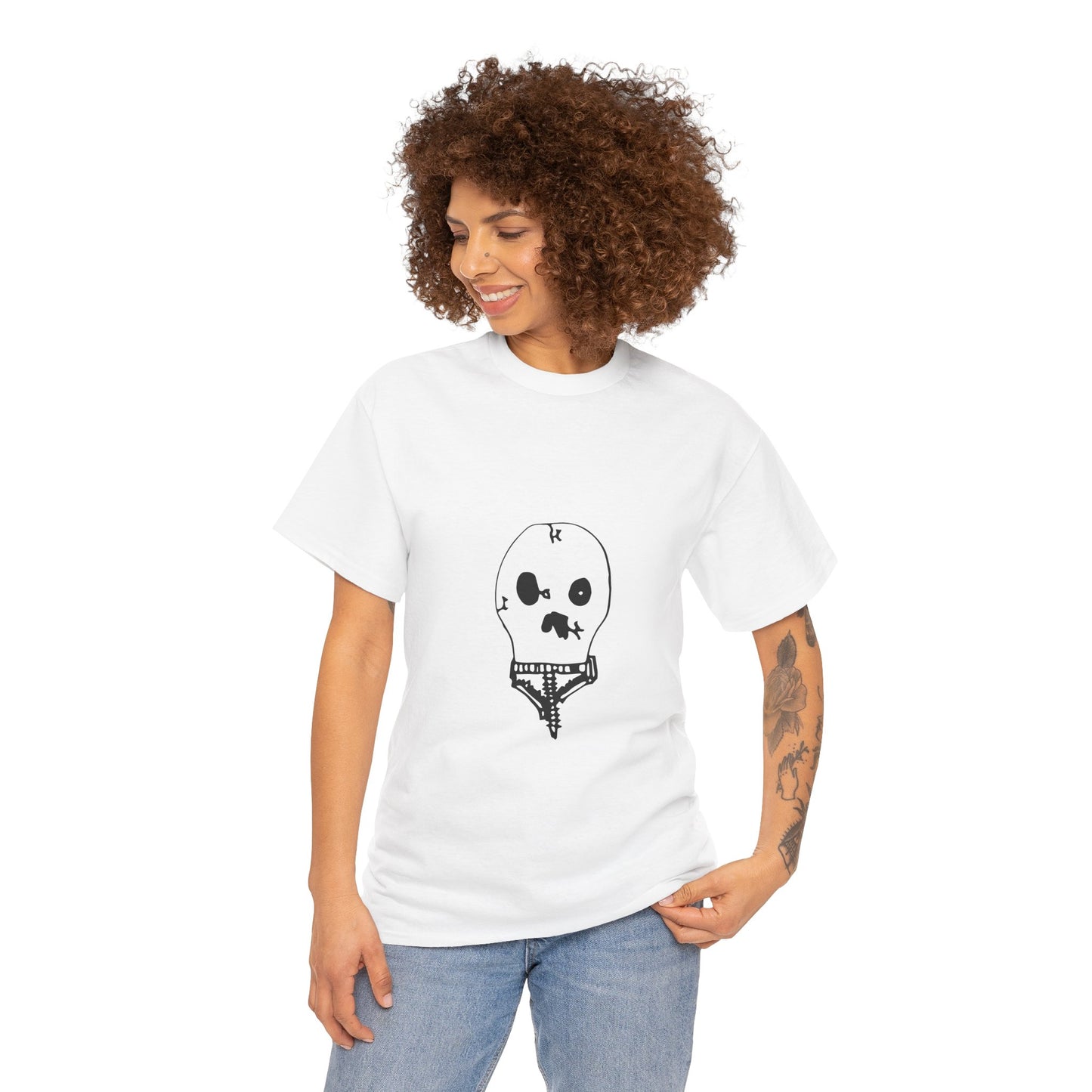 Nith OE Unisex Heavy Cotton Tee WITHERED SKELLY